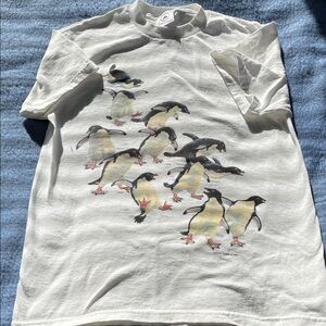 Penguin Design Youth T-Shirt Size L 14-16